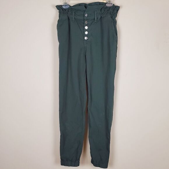 Veronica Beard Army Green High Rise Tedi Tapered Leg Pants Size 28/6 - Picture 1 of 14
